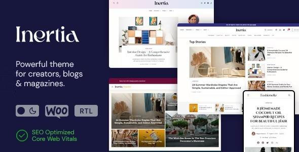 Inertia Theme Nulled v1.0.7 Free Download