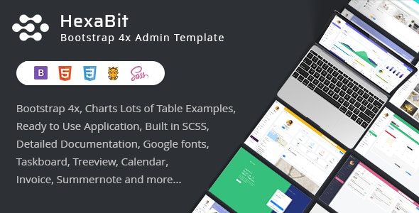 HexaBit v1.0 – Responsive Bootstrap Admin Template & UI KIT