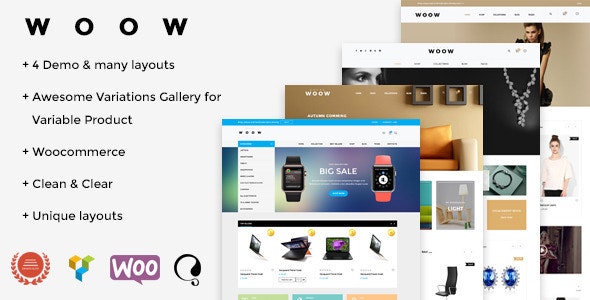 WOOW WooCommerce Theme Nulled v1.2.3  Free Download