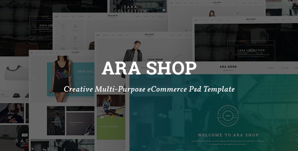 Ara – Fashion Store Multipurpose PSD Template