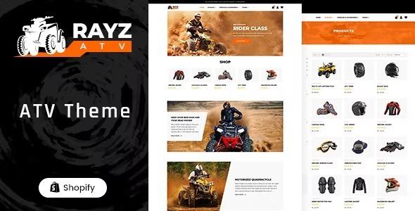Rayz Nulled v1.0 Bike, Motor Sports Shopify Theme Free Download